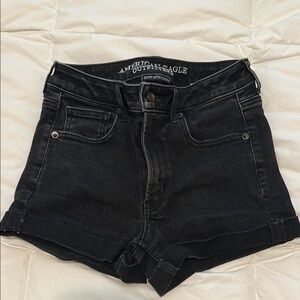 American Eagle Black Denim Shorts